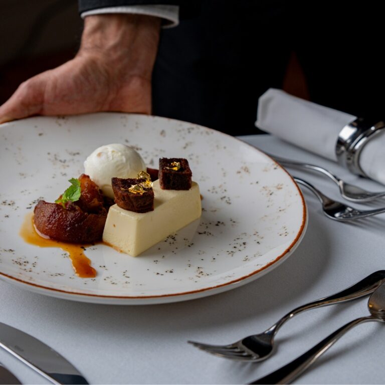 Food at the Restaurant, Nunsmere Hall