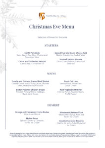Christmas Eve Menu