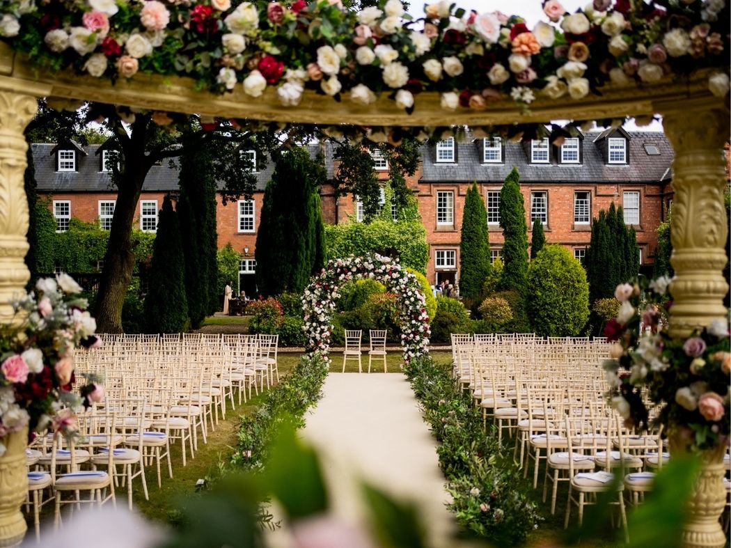 Outdoor Ceremony at Nunsmere Hall