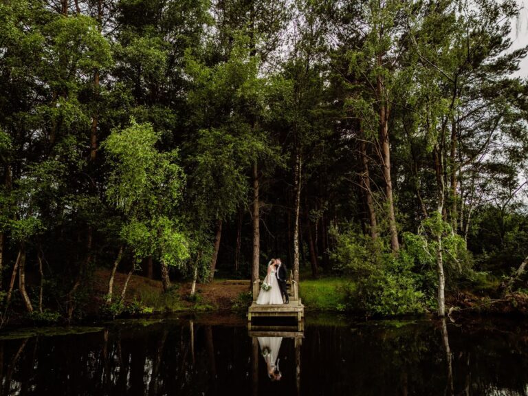 nunsmere hall lake wedding photos